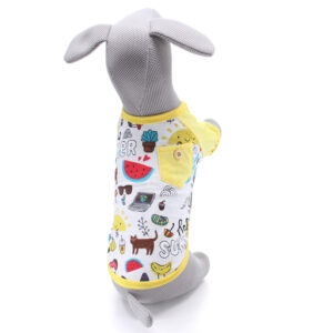 Vsepropejska Flin tričko s kapsou pro psa Barva: Bílá, Délka zad (cm): 33, Obvod hrudníku: 46 – 48 cm