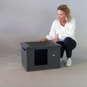 RHR Quality Kočičí domeček / WC Dark Grey