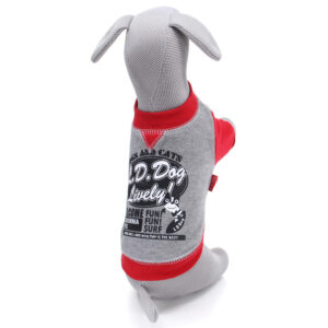 Vsepropejska Teo mikina s nápisy pro psa Barva: Červená, Délka zad (cm): 31, Obvod hrudníku: 40 – 44 cm