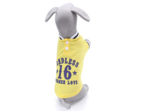 Vsepropejska Verdel tričko s knoflíky pro psa Barva: Žlutá, Délka zad (cm): 23, Obvod hrudníku: 38 - 41 cm