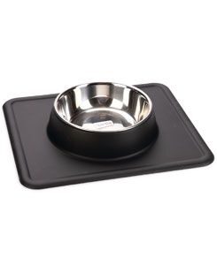 Karlie Miska nerez se silikon podložkou černá 350ml KAR