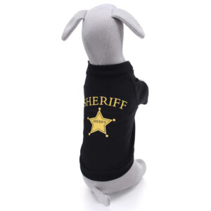 Vsepropejska Edward tričko s nápisem pro psa Barva: Černá, Délka zad (cm): 17, Obvod hrudníku: 31 – 34 cm