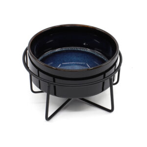 Vsepropejska Hedis keramická miska pro psa či kočku Barva: Černá, Rozměr (cm): 15