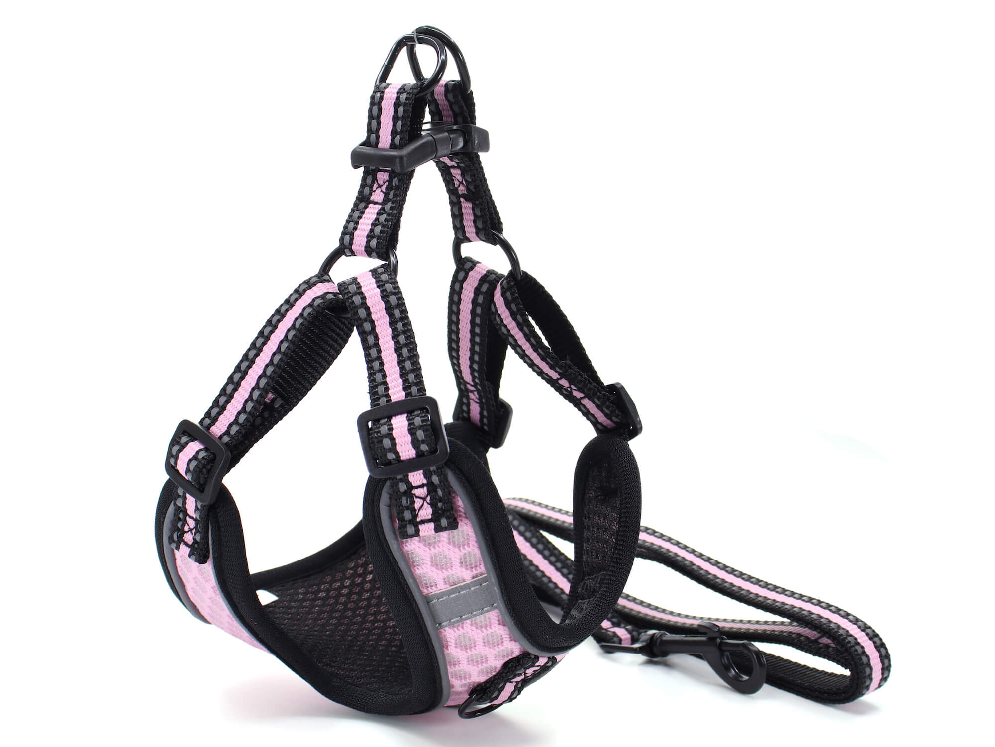 Vsepropejska Hardy postroj s vodítkem pro psa | 32 – 78 cm Barva: Růžová, Obvod hrudníku: 44 - 56 cm Vsepropejska Hardy postroj s vodítkem pro psa | 32 – 78 cm Barva: Růžová, Obvod hrudníku: 44 - 56 cm