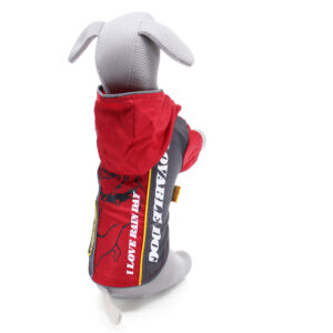 Vsepropejska Alba sportovní pláštěnka pro psa Barva: Červená, Délka zad (cm): 20, Obvod hrudníku: 32 – 36 cm