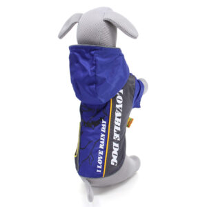 Vsepropejska Alba sportovní pláštěnka pro psa Barva: Modrá, Délka zad (cm): 20, Obvod hrudníku: 32 – 36 cm