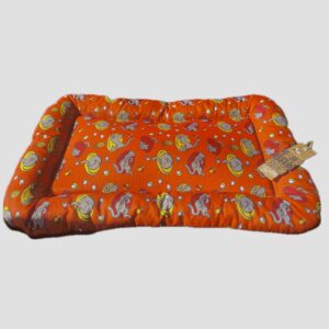Huhubamboo polštář 66x48 cm oranžová kočka