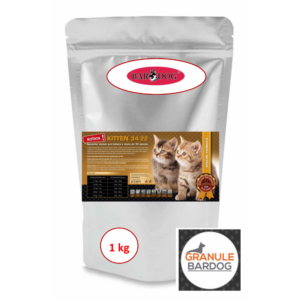 Granule Bardog Super premiové krmivo pro kočky Kitten 34/22 - 1 kg