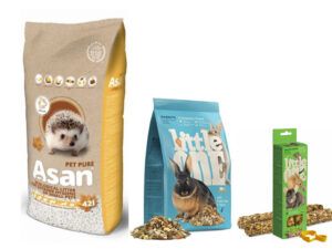 Balíček králík - Asan pet pure, krmivo 900g, pamlsky