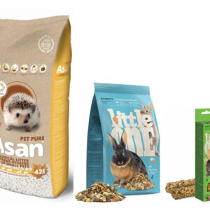 Balíček králík – Asan pet pure, krmivo 900g, pamlsky