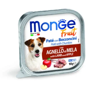 MONGE FRUIT Dog Jehně s jablkem 100g/32ks