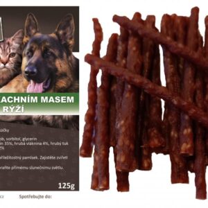 Slovakia Farma Tyčinky s kachním masem a rýží 125 g – pamlsek pro psy a kočky