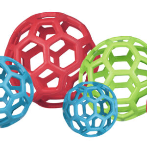 JW Hol-EE děrovaný míč 13cm Large – zelený