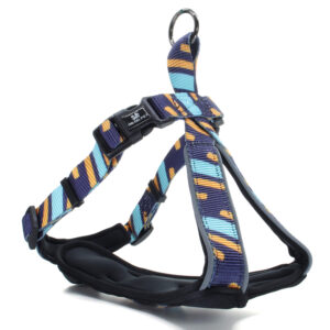 Vsepropejska Pick modro-žlutý postroj pro psa Obvod hrudníku: 46 – 56 cm
