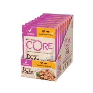 6x Wellness Core Cat Paté Kitten kuře a tuňák 85g