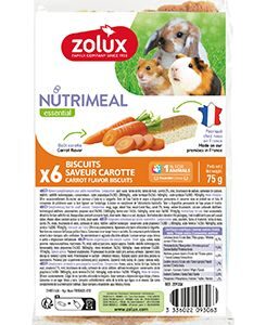 Poch. NUTRIMEAL Cookies hlodavci mrkev 6ks Zolux