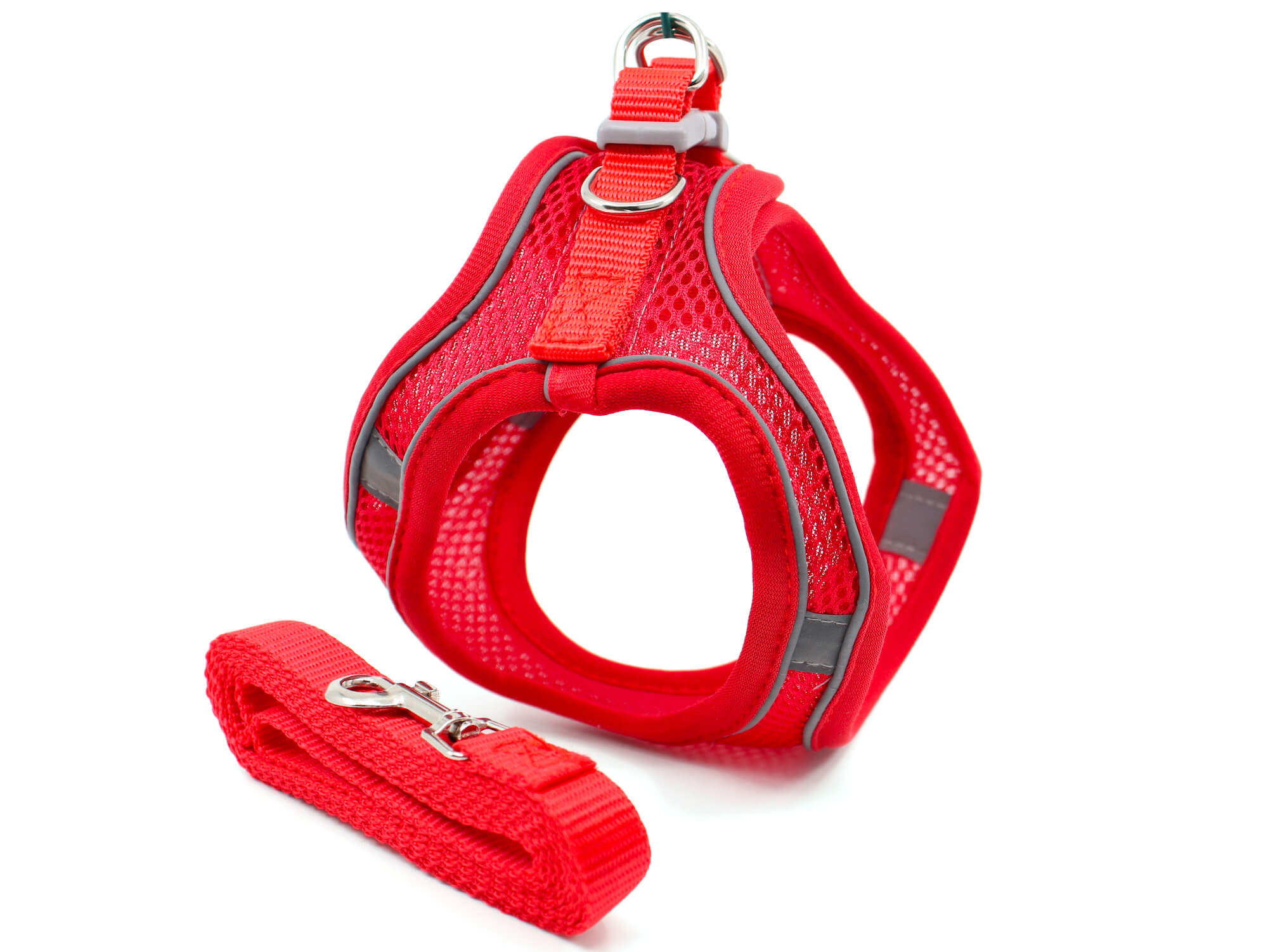 Vsepropejska Neve postroj pro psa s vodítkem | 22 – 46 cm Barva: Červená, Obvod hrudníku: 36 - 40 cm Vsepropejska Neve postroj pro psa s vodítkem | 22 – 46 cm Barva: Červená, Obvod hrudníku: 36 - 40 cm