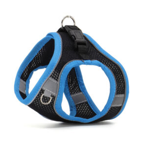 Vsepropejska Neve postroj pro psa s vodítkem | 22 – 46 cm Barva: Černo-modrá, Obvod hrudníku: 40 – 46 cm