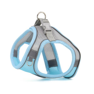 Vsepropejska Neve postroj pro psa s vodítkem | 22 – 46 cm Barva: Šedo-modrá, Obvod hrudníku: 36 – 40 cm