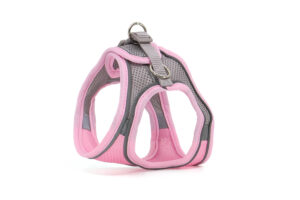 Vsepropejska Neve postroj pro psa s vodítkem | 22 – 46 cm Barva: Tmavě růžová, Obvod hrudníku: 28 - 32 cm