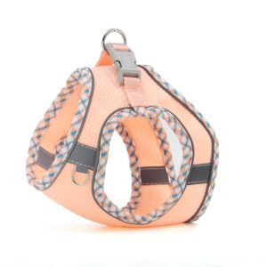 Vsepropejska Neve postroj pro psa s vodítkem | 22 – 46 cm Barva: Lososová, Obvod hrudníku: 40 – 46 cm