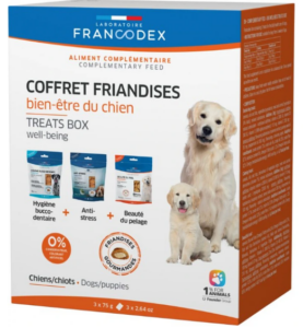 Francodex pochoutka box pro psy 3x75g