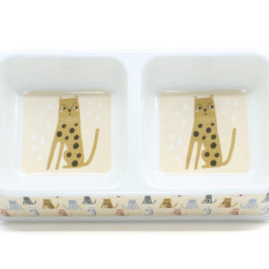 Vsepropejska Hanet dvojitá plastová miska pro psa a kočku Barva: Béžová