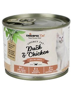 Harrison Pet Product Chicopee Cat konz. Gourmet Pot Duck&Chicken 195g