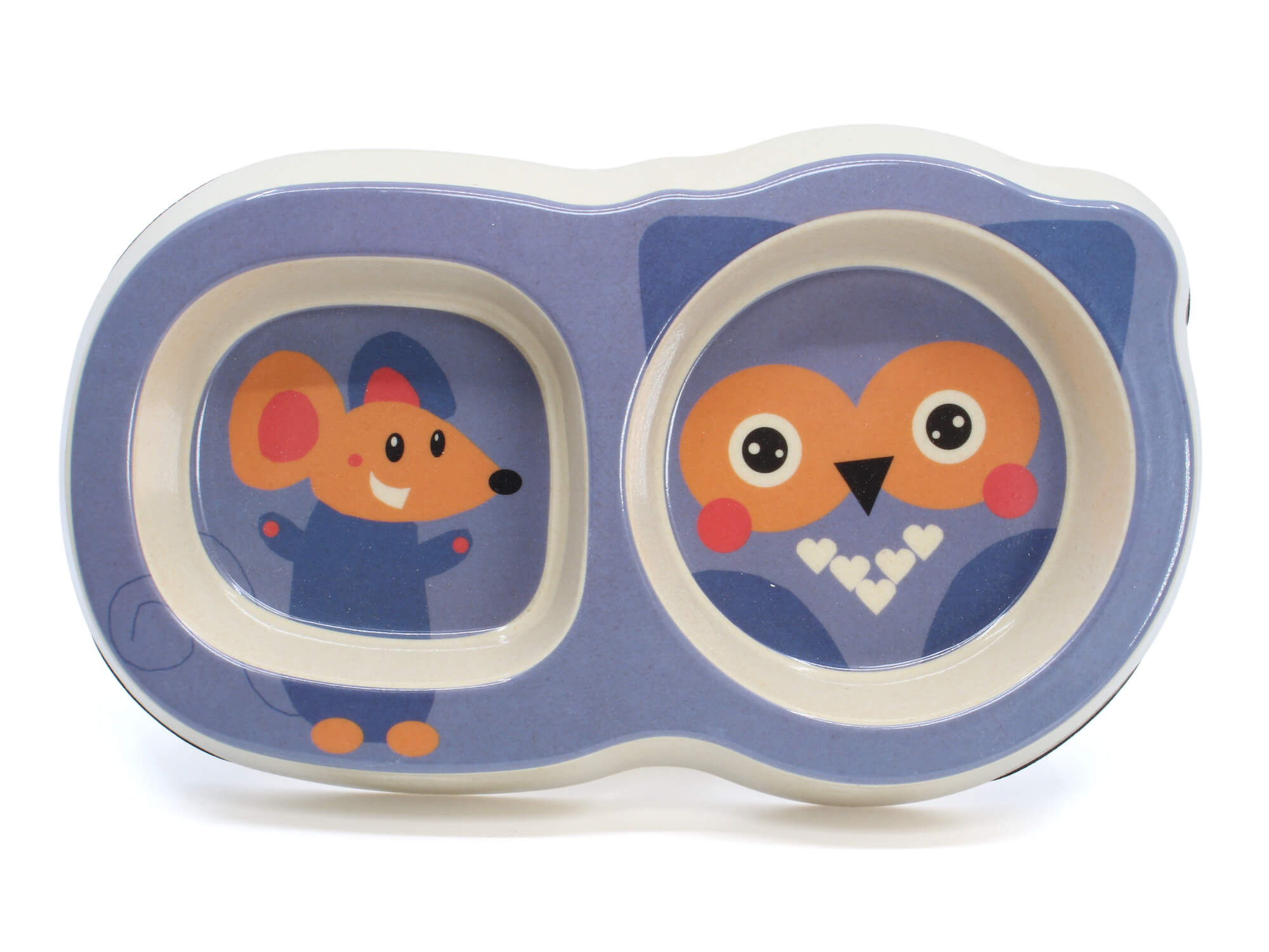 Vsepropejska Nolen dvojitá bambusová miska pro psa Barva: Modrá Vsepropejska Nolen dvojitá bambusová miska pro psa Barva: Modrá