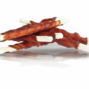 Kiddog BRIT  kachní masíčko na buvolí tyčince  – 8 mm/12 cm – 5 ks – akce