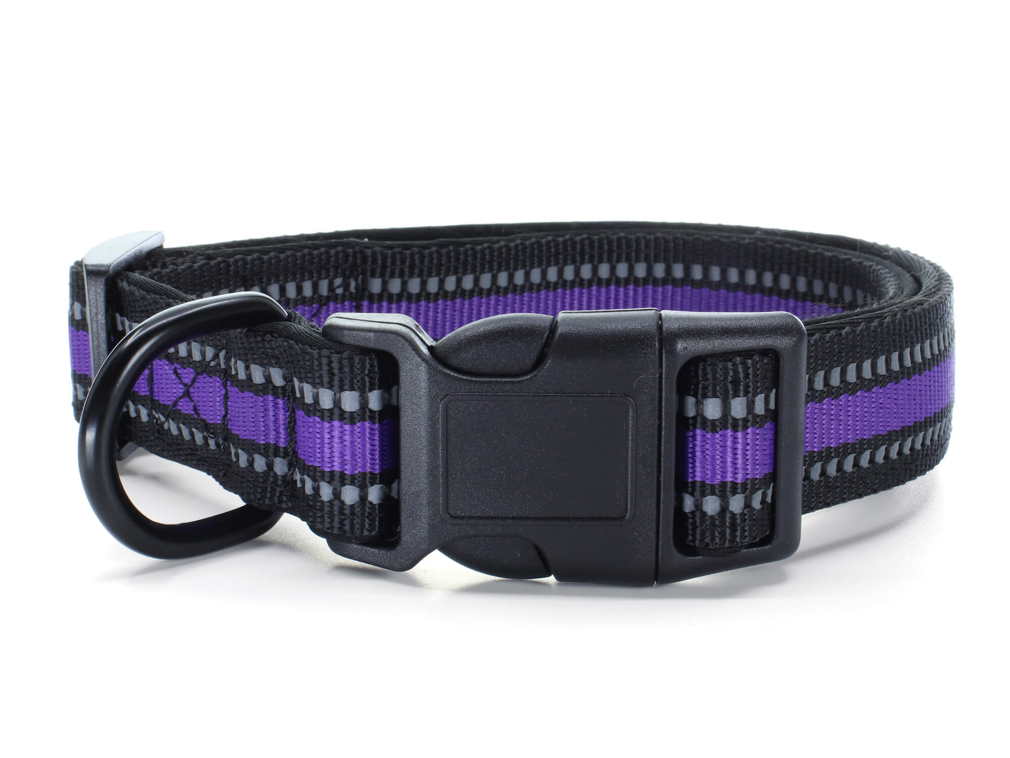 Vsepropejska Bando reflexní obojek pro psa | 22 - 66 cm Barva: Fialová, Obvod krku: 32 - 54 cm Vsepropejska Bando reflexní obojek pro psa | 22 - 66 cm Barva: Fialová, Obvod krku: 32 - 54 cm