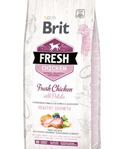 Brit Fresh Dog Chicken&Potato Puppy Healthy Growth12kg