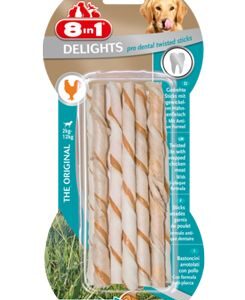 Tyčinky žvýkací Delights zakroucené s minerály Dental