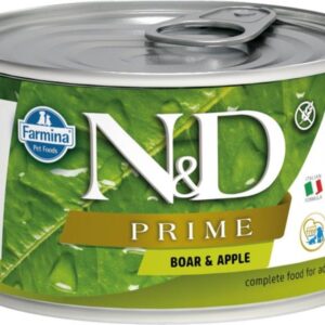 N&D PRIME Dog konz. Wild Boar & Apple Mini 140 g