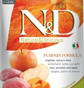 N&D PUMPKIN Dog GF Wild Boar & Apple Adult Medium & Maxi 12 kg
