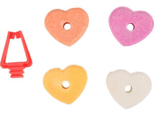 Flamingo FLAM kalciove srdicka pro hlod. 4ks