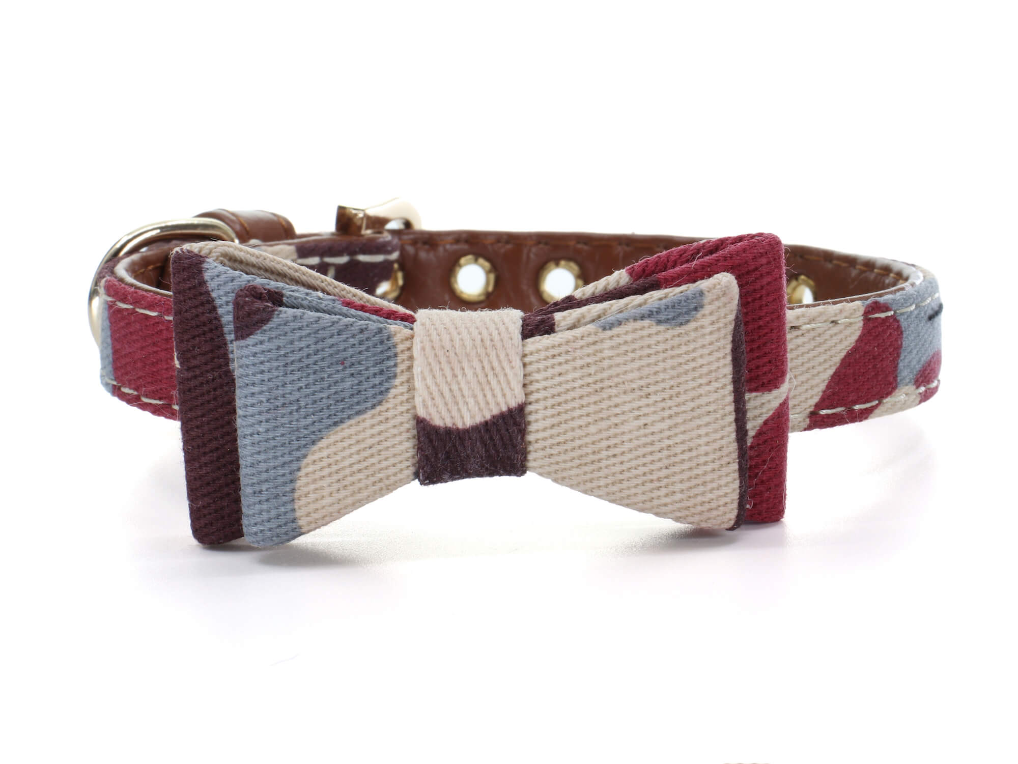 Vsepropejska Violeta obojek s motýlkem pro psa | 22 - 37 cm Barva: Hnědá, Velikost: Obvod krku 31,5 - 37,5 cm Vsepropejska Violeta obojek s motýlkem pro psa | 22 - 37 cm Barva: Hnědá, Velikost: Obvod krku 31,5 - 37,5 cm