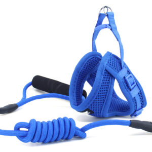 Vsepropejska Woody postroj pro psa s vodítkem | 24 – 42 cm Barva: Modrá, Obvod hrudníku: 32 – 42 cm