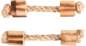 Flamingo hr. BBQ lano + 2x prirodni kostky na okusovani