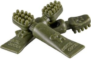 HUHUbamboo HUHU Zubni kartáček M 12cm - 6 ks červené/zelené