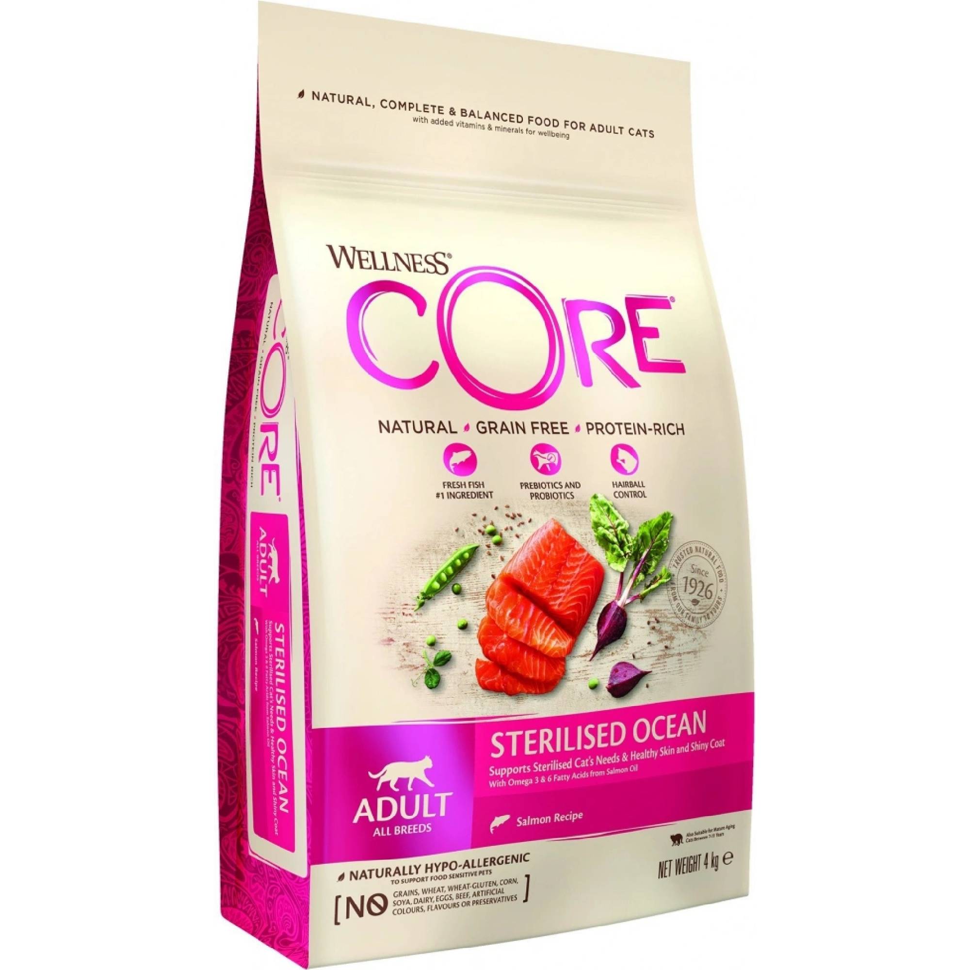 Wellness Core Wellness Cat Ocean Adult Sterilised losos 4kg Wellness Core Wellness Cat Ocean Adult Sterilised losos 4kg
