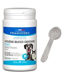 Francodex Zubní pasta v prášku pes, kočka 150g