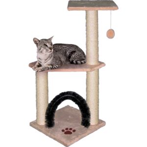 Škrabadlo a odpočívadlo pro kočky Julien, pískové, 30 x 30 x 86cm