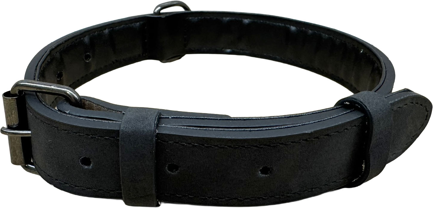 Petify Kožený obojek pro psa Woof černý Velikost: XS Petify Kožený obojek pro psa Woof černý Velikost: XS