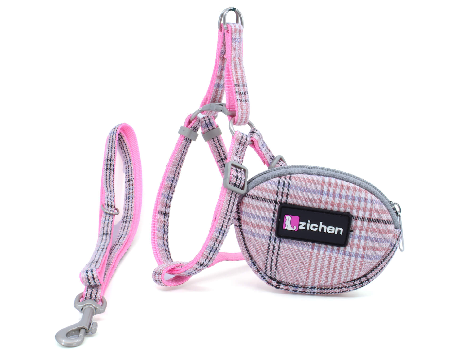Vsepropejska Zandor postroj pro psa s vodítkem | 33 – 57 cm Barva: Růžová, Obvod hrudníku: 33 - 49 cm Vsepropejska Zandor postroj pro psa s vodítkem | 33 – 57 cm Barva: Růžová, Obvod hrudníku: 33 - 49 cm