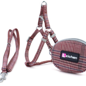 Vsepropejska Zandor postroj pro psa s vodítkem | 33 – 57 cm Barva: Hnědá, Obvod hrudníku: 33 – 49 cm