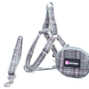 Vsepropejska Zandor postroj pro psa s vodítkem | 33 – 57 cm Barva: Šedá, Obvod hrudníku: 33 – 49 cm