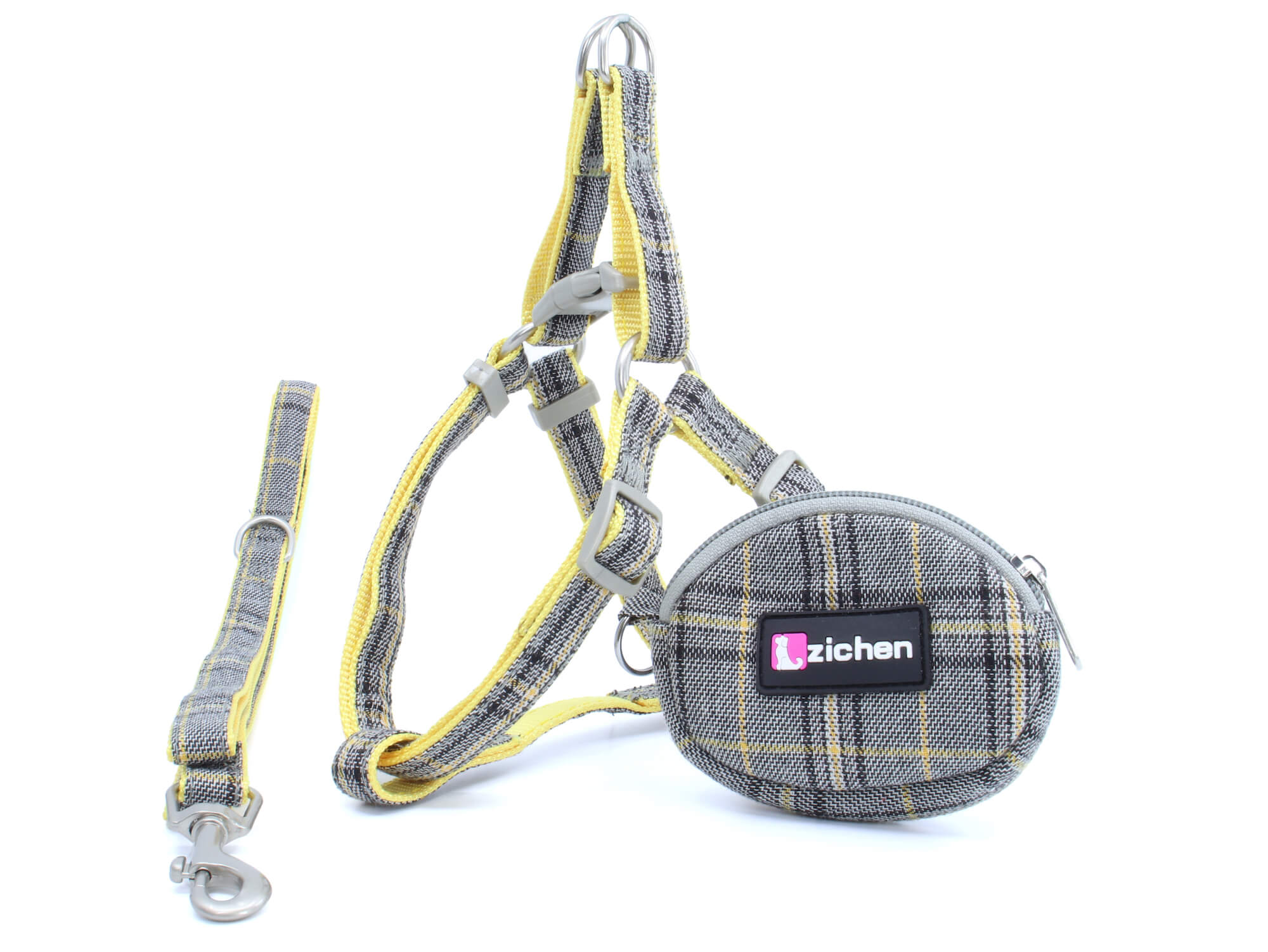 Vsepropejska Zandor postroj pro psa s vodítkem | 33 – 57 cm Barva: Žlutá, Obvod hrudníku: 40 - 57 cm Vsepropejska Zandor postroj pro psa s vodítkem | 33 – 57 cm Barva: Žlutá, Obvod hrudníku: 40 - 57 cm