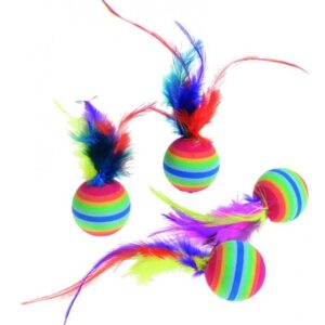 Flamingo Hr.FLAM duhovy micek s perim 4ks