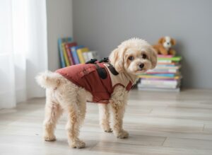 Vsepropejska Bingo zimní bunda pro psa Barva: Béžová, Délka zad (cm): 36, Obvod hrudníku: 48 - 51 cm